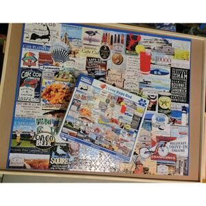 White Mountain 1000 PC Piece Puzzle I Love Cape Cod By Charlie Girard Complete